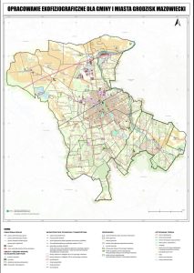 obraz pierwszej strony mapy do dokumentu: OPRACOWANIE EKOFIZJOGRAFICZNE
DLA GMINY GRODZISK MAZOWIECKI
na potrzeby sporządzania aktów
planowania przestrzennego